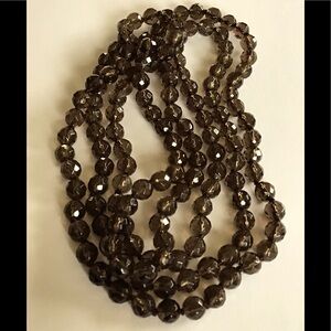 40" Faceted Smoky Quartz Necklace 234 Carats